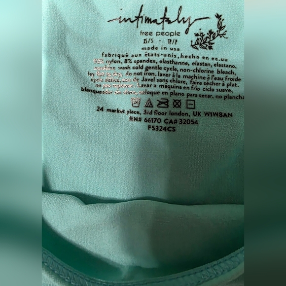 Free People Aqua Short Sleeve Tee - Picture 2 of 2